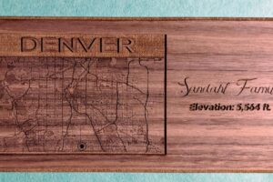 Map on Walnut