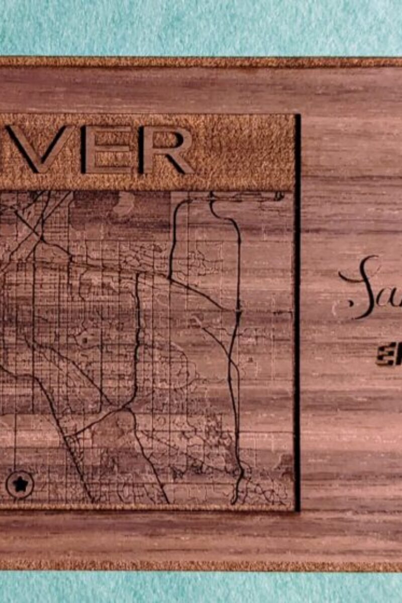 Map on Walnut